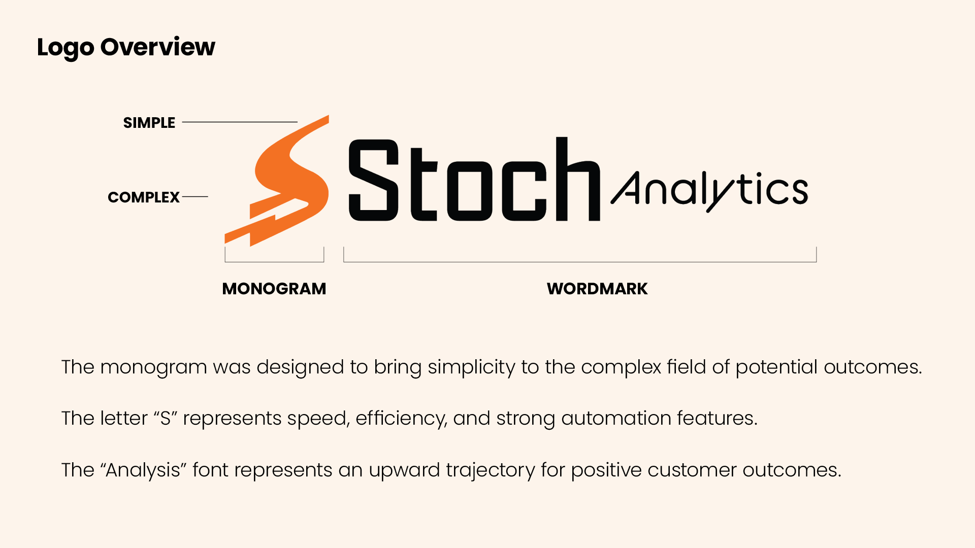 Stoch Analytics logo derivation